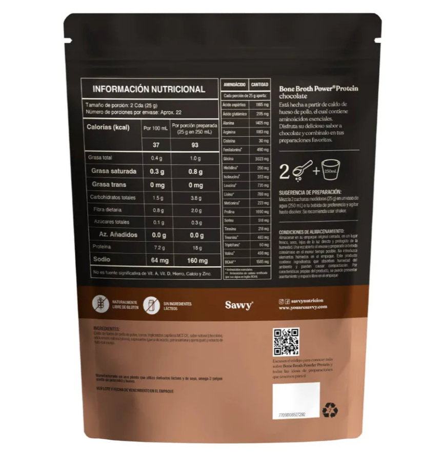 Proteina Savvy / Bone Broth Power / Chocolate